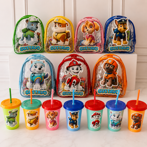 Mochila Dulcera + Vaso Personalizado